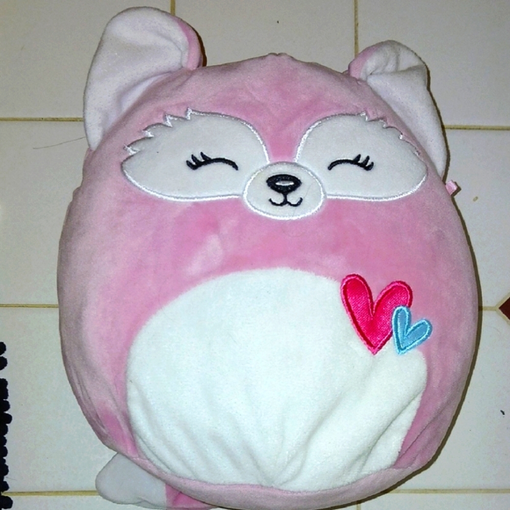 Squishmallows Pink and White Fox